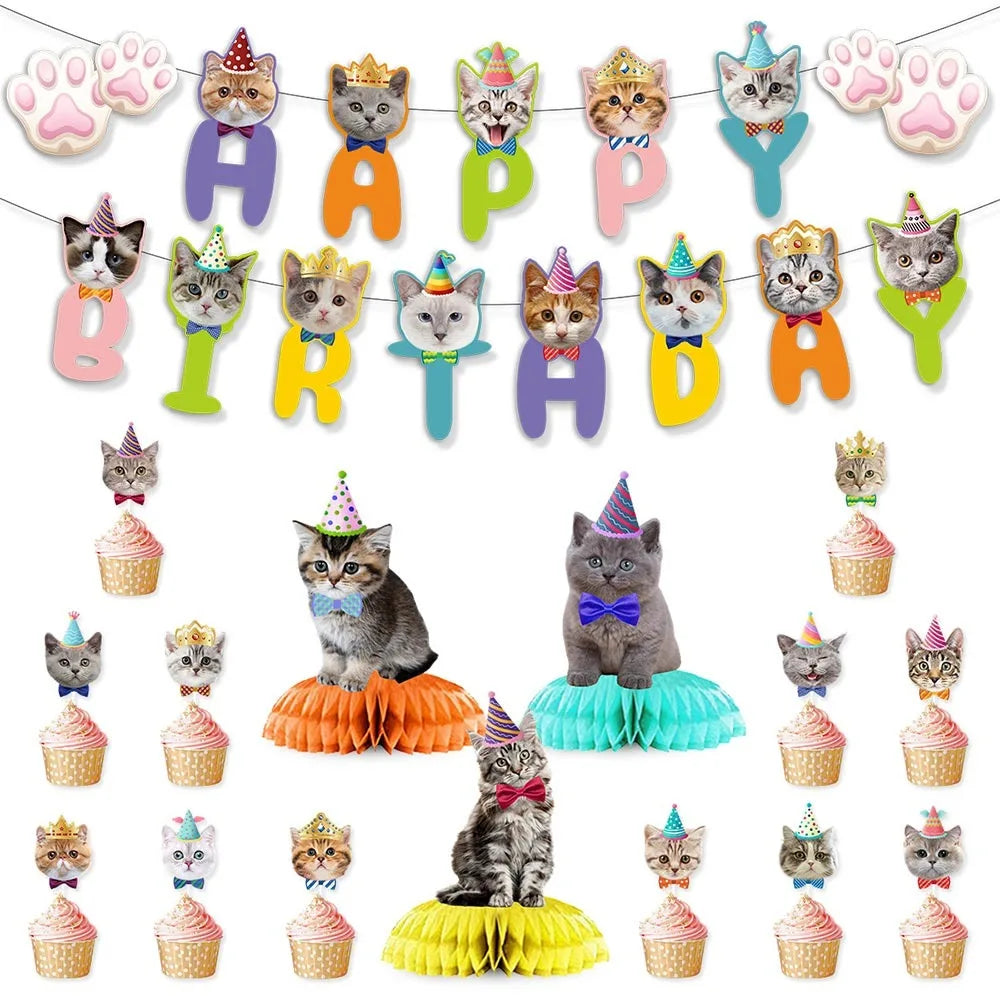 Cat Assorted Birthday Party Decorations