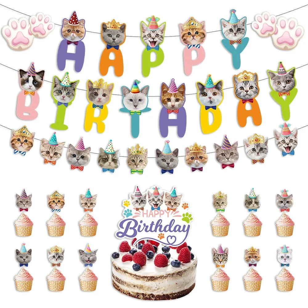 Cat Assorted Birthday Party Decorations