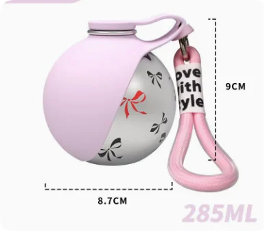 Portable Pet Water Bottle with Fold-Out Bowl