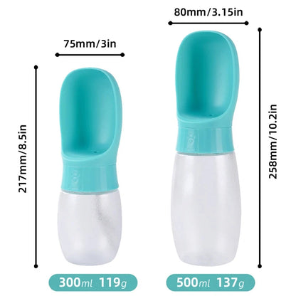 Portable Pet Water Bottle · Tandem 300 & 500 ml