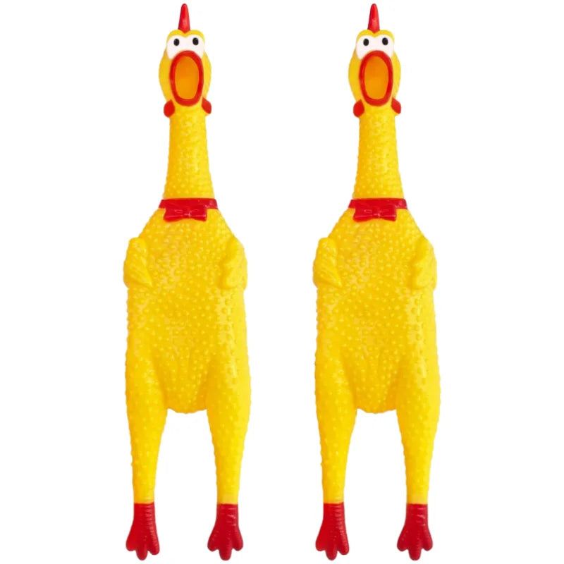 Screaming Chicken Squeaky Dog Toys
