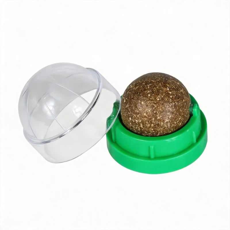 Stick-On Catnip Ball Toys