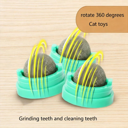 Stick-On Catnip Ball Toys