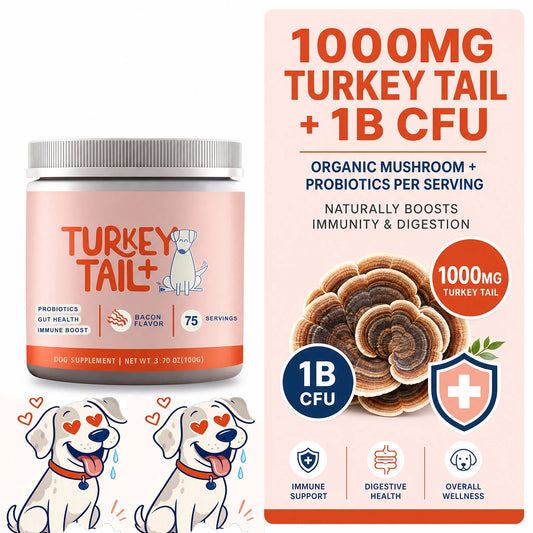 Dog Probiotic Supplement with Turkey Tail