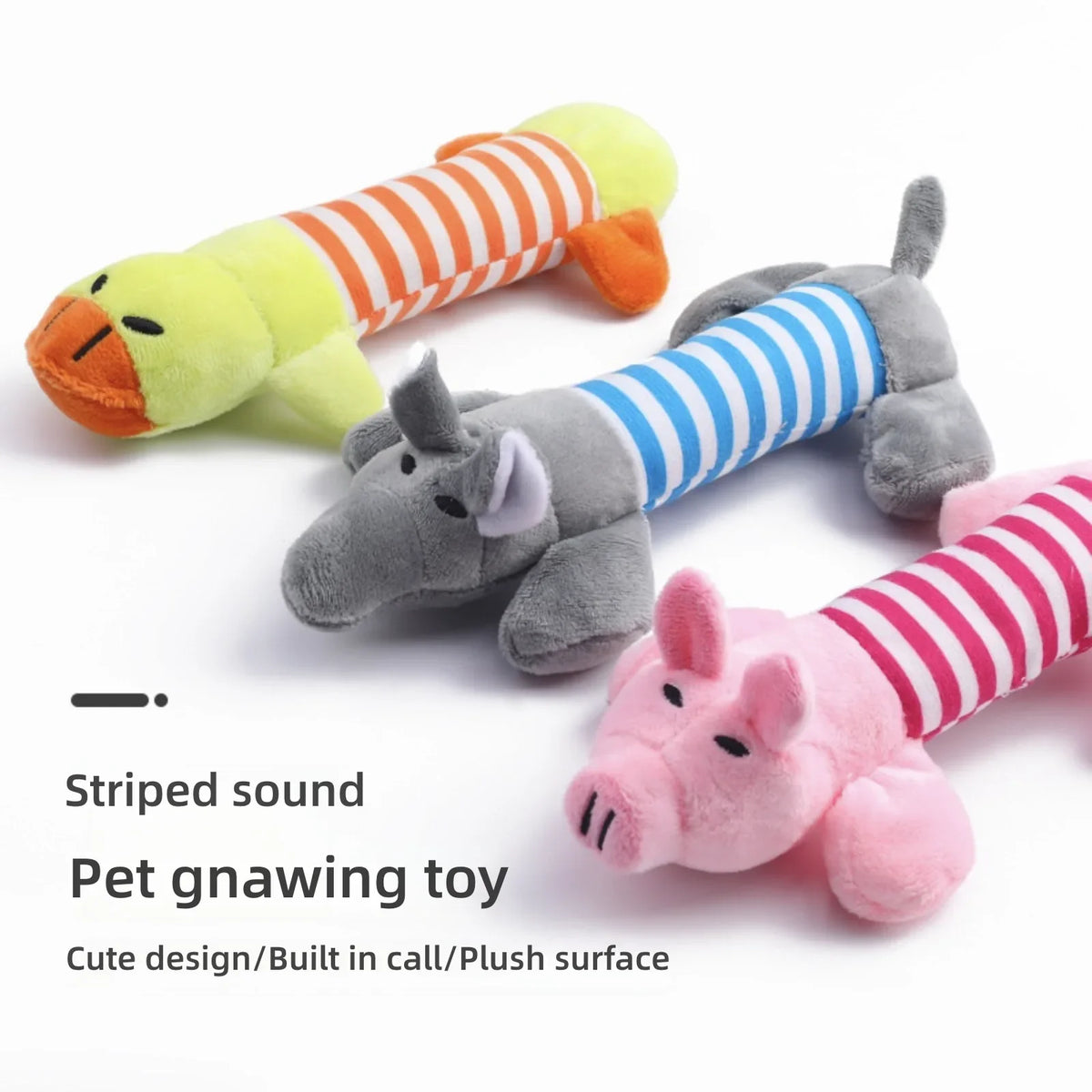 Plush Animal Squeaky Dog Toy