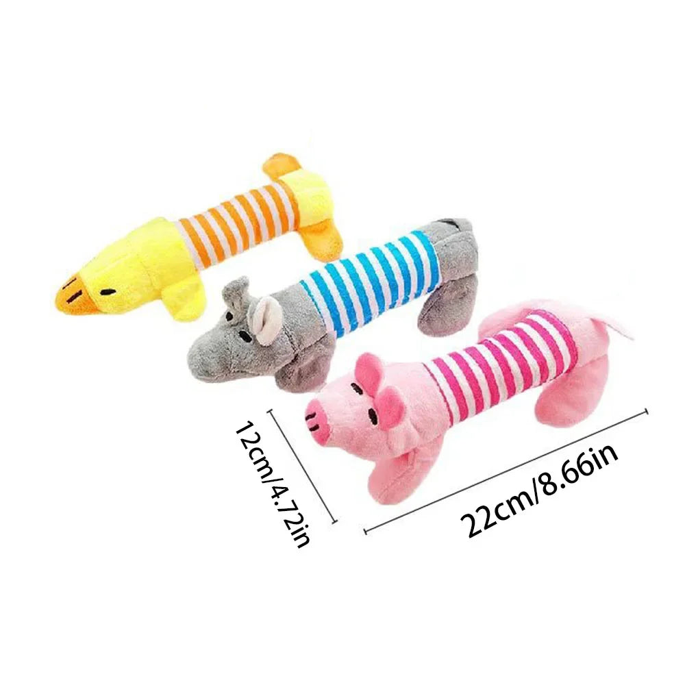 Plush Animal Squeaky Dog Toy
