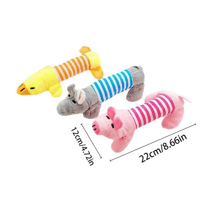 Plush Animal Squeaky Dog Toy
