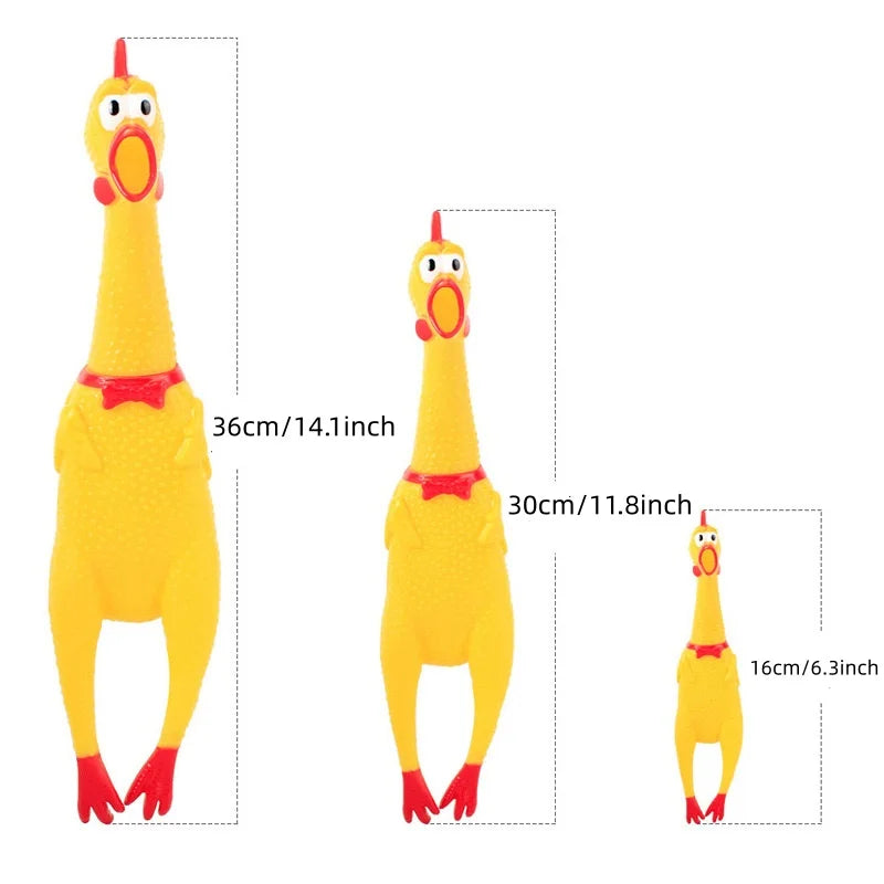 Screaming Chicken Squeaky Dog Toys