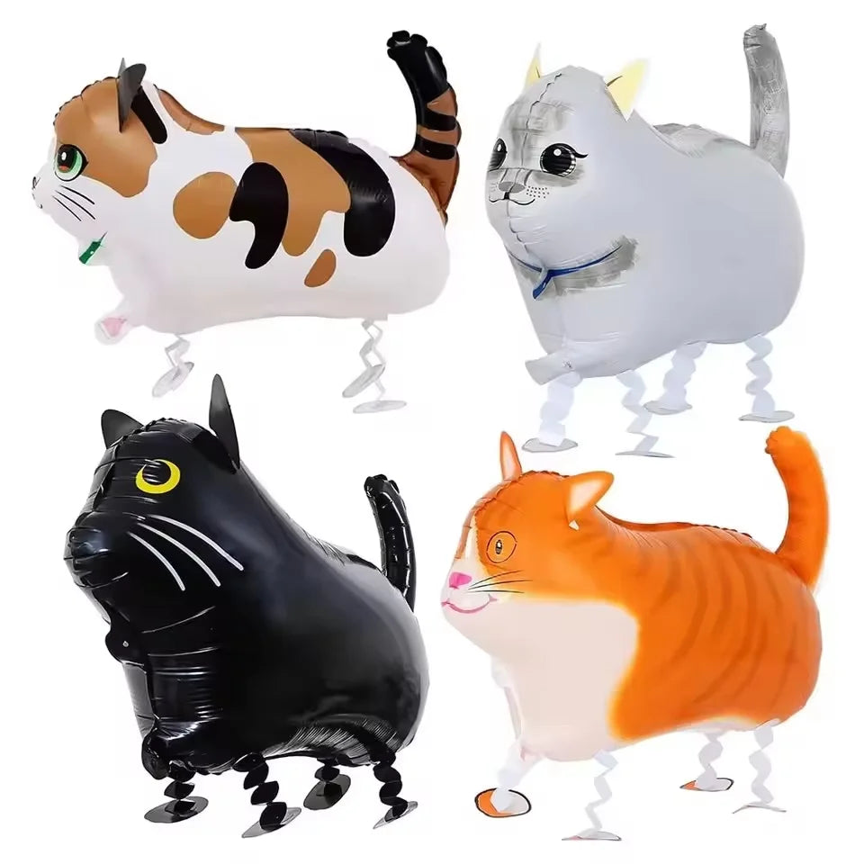 Walking Cat Party Balloons