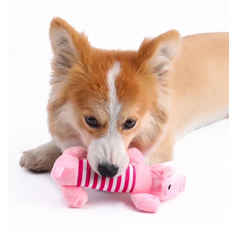 Plush Animal Squeaky Dog Toy