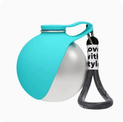 Portable Pet Water Bottle with Fold-Out Bowl