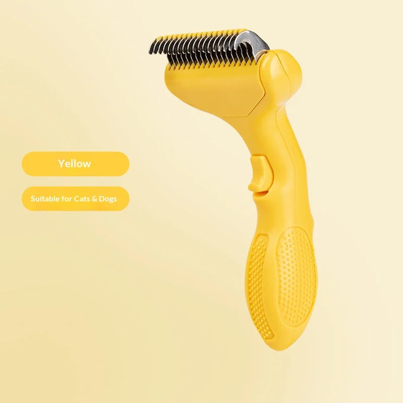 Self-Cleaning Pet Deshedding Comb