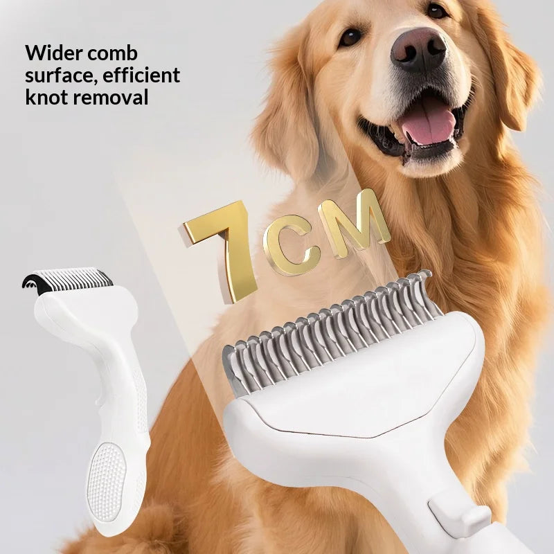 Self-Cleaning Pet Deshedding Comb