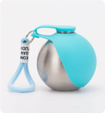 Portable Pet Water Bottle with Fold-Out Bowl