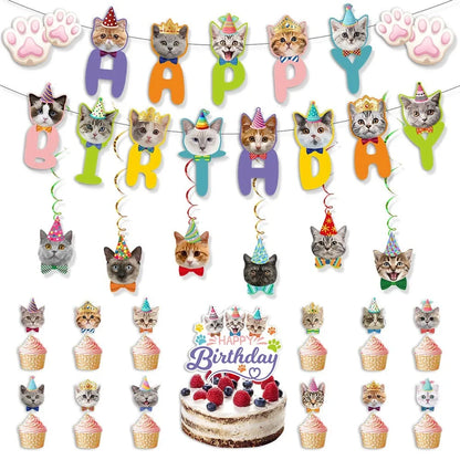 Cat Assorted Birthday Party Decorations