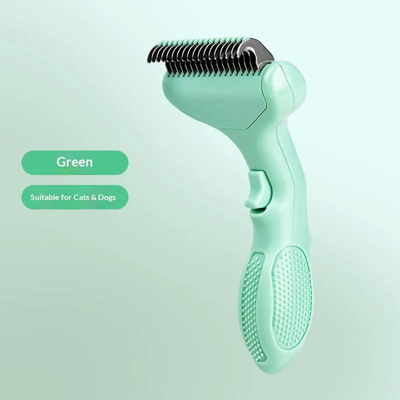 Self-Cleaning Pet Deshedding Comb