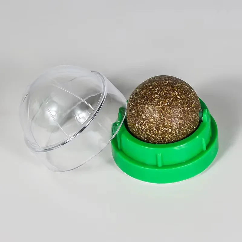 Stick-On Catnip Ball Toys