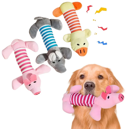 Plush Animal Squeaky Dog Toy